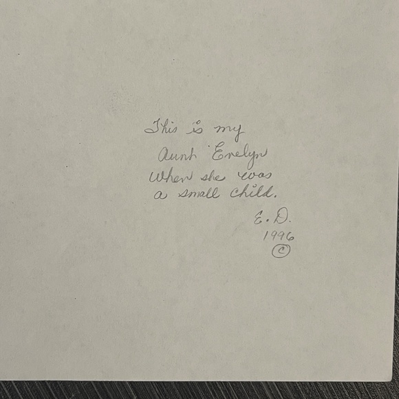 Graphite Pencil Art Drawings 2 Little Girls Photograph Portrait Elizabeth Dowdy - Picture 9 of 10